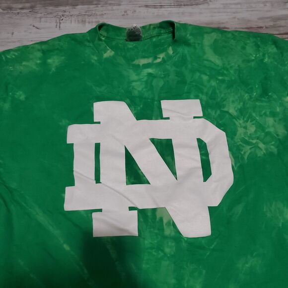 University Of Notre Dame Tide Tye Dye Men's Shirt XL Hand Dyed Fighting Irish - Picture 2 of 3